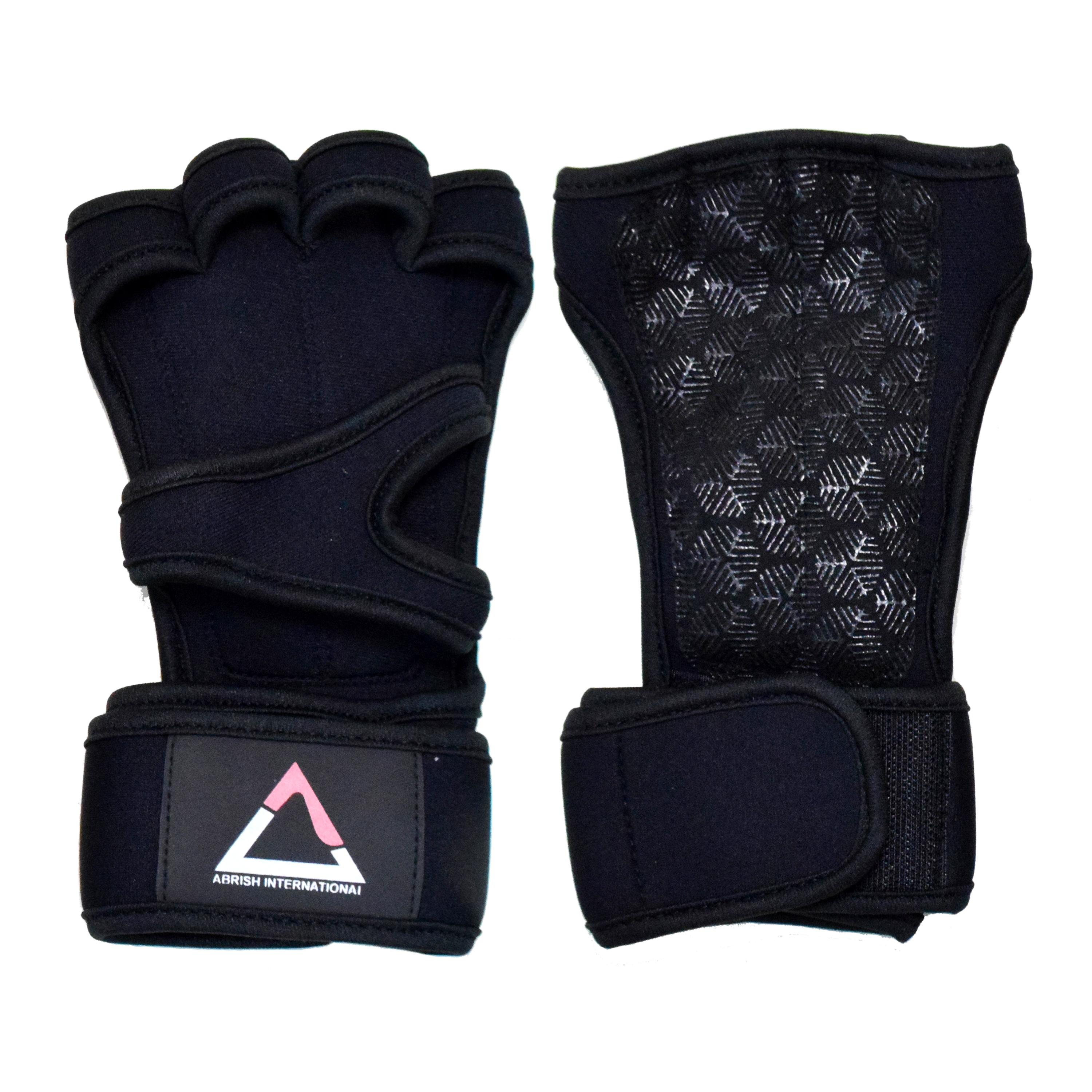 Black Half Finger Gloves for Wrist Support